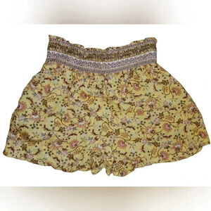 KINGSTON Grey Junior's Floral Pattern Lesiure Shorts Size XS